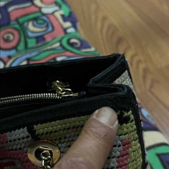 CHANEL Tote Bag Icon line CC CC Mark Chain knit Shoulder Bag knit Multicolore - Picture 6 of 8